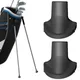 Universal 2pcs Golf Bag Feet Replacement Golf Bag Stand Rubber Feet Replace for Golf Bag Stand