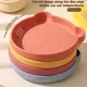 Silicone tableware set children cartoon dinner plate water cup fork spoon baby auxiliary food bowl