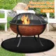 Fire Pit Fireproof Mat Round Stove Fire Mat Reusbable Grill Deck Protector Heat Resistant Fireproof