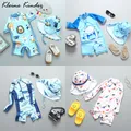 Baby Swimsuit UPF50 Children's Bathing Suit Boy Long Sleeve Cartoon Infant Toddler Boys Swimwear One