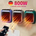 800W Mini Heater for Home Small Bathroom Heating Fans Wall Mounted PTC Ceramic Electric Heater Hot