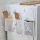 Household Refrigerator Fridge Dust Cover Towel With Pocket Storage Bags Washing Machine Waterproof