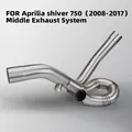 Per Aprilia Shiver 750 Shiver750 2008-2017 Sistema di scarico Tubo di collegamento centrale Sezione centrale in acciaio Fuga Racing Line Originale