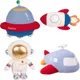 Simulation Space Series Plush Toys Astronaut Spaceman Spacecraft Airplane Stuffed Plush Doll Sofa