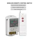 220v Water Pump Wireless Remote Control Switch Remote High Power Motor Remote Manual Double Switch