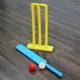 4pcs Kids Cricket Set Outdoor Playing Cricket Bat Stump Parent Child Interactive Sports Game for