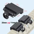 2 Pcs Low Profile Converter 11mm To 20mm Scope Ring Mount Adapter for Dovetail Weaver Picatinny Rail