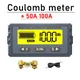 Electric CAR Shunt Coulomb Meter Monitor Lithium Battery Capacity Power Display VOLT DC 12V 24V 36V
