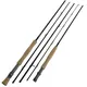 9 feet 5/6 7/8 carbon fly fishing rod 2.7m fly rod 4 sections hard power flying rod black super