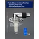 Plastic Elbow + Anti Overflow Pipe +Stainless Steel Cover + Silicone Deodorant Core For Washing