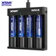 XTAR MX4 New Universal Smart Charger Set Type-C Plug Rechargeable AA Batteries AAA Battery Charger