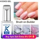 KODIES GEL Brush On Builder Nail Gel Polish 15ml Milky White Clear Pink UV Base Coat French Manicure