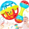 Sonagli per bambini 0 12 mesi giocattoli educativi per bambini Shaker Grab Spin Set regalo educativo