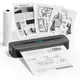 Phomemo M832 Portable Printer A4 BT Printer for Travel 300Dpi Wireless Inkless Thermal Printer Use