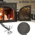 78" Fireplace Sealing Rope Fireproof Fiberglass Wood Stove Door Gasket Log Burner Door Seal For