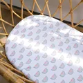 HappyFlute Breathable Eco-friendly Stretchy Fitted Crib Sheets Portable Crib Mattress Topper for