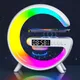 Multifunction RGB Light Bluetooth Speaker Alarm Clock 15W Wireless Charger Stand Pad For iPhone