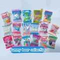 Mini Squishy Food Soft Cute Tiny Bread Gummy Bear Candy Bean Mochi Toy Squeeze Capsule Toy Creative