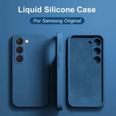 S23 S22 Ultra Plus Case Liquid Silicone Phone Case For Samsung Galaxy S23 S 23 S22 Ultra Plus