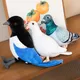 8.66in Simulation Pigeon Plush Toy Cartoon Birds Peace Dove Dolls Bird Stuffed Animal Children