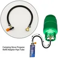 Gas Refill Adapter Leakproof Rubber Gas Refill Pipe Tube Heat-resistant Propane Refill Hose Propane