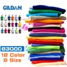 Gildan Brand Summer Casual T-Shirt Men's Short Sleeve Top 100% Cotton Solid Color Sweatshirt