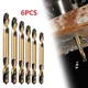 6Pcs HSS Double-Headed Auger Drill Bit Set Double Ended Drill Bits For Metal Stainless Steel Wood