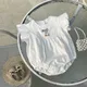 Embroidery Rabbit Baby Romper 100% Cotton White Jumpsuit Easter Infant Outfits