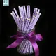 100 pcs/lot Polka Dot Purple Paper Drinking Straws Creative Drinking Tubes Party Supplies Wedding