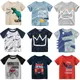 Boys T-Shirts 2-9 Years Cartoon Animals Baby Kids Tees Children Cotton Short Sleeves Summer Tops Car