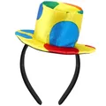 Circus Hat Clown Hat Carnival Costume Funny Performance Prop Clown Headdress for Adults Kids