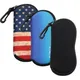 Soft Sunglasses Case with Carabiner Ultra-Light Portable Neoprene Zipper Glasses Case Safety