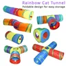 Cat Rattle Paper Tunnel Cat Toys Pet Crinkle Tunnel Cat Tent Tunnel Foldable Cat Toy Small Pet Cat