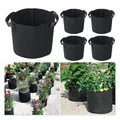 5Pcs 3/5/7 Gallon Grow Bags Felt Grow Bag Gardening Fabric Grow Pot Vegetable Growing Planter Garden