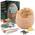 Dinosaur Eggs Dig Kit Biological Cognitive Toy Dino Egg Excavation Kit With Brush Hammer Chisel