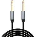1/4 Inch Cable 6.35mm to 6.35mm Instrument Cable 1/4 Inch Guitar Instrument Cable Premium 6.5mm