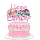 Disney Princess Cake Toppers Pink Glitter Princess Cake Decor For Baby Shower Kids Girls Birthday