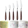 5Pcs Cake Cream Spatula Set Stainless Steel Painting Knive Kit Cake Decoration Tool Palette Knife