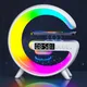 Multifunction Bluetooth Speaker TF RGB Night Light 15W Wireless Charger Stand for iPhone Samsung