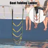 Accessori per barche 3/4/5 Step Boat Rope Ladder Yacht Boat Side Hanging Ladder imbarco scala