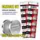 50-100pcs Coin Cell CR2032 3V Lithium Ion Battery 2032 DL2032 ER2032 GPCR2032 Button Cells Batteries