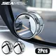 SEAMETAL 2Pcs Side Blind Spot Mirror for Car 360-Degree Suction Cup Parking Auxiliary Convex Mirror