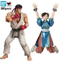 Original BANDAI S.H.Figuarts Street Fighter Hoshi Ryu Chun Li Anime Action Figure Toys TAMASHII