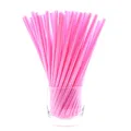 25Pcs Heart Shaped Bubble Tea Straw Plastic Drinking Straws Disposable Reusable Straws For Boba