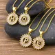 Top Quality Wholesale Gold Color 26 Letters Necklace Collier Female Alphabet Initial Pendant