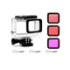 For Gopro 5 waterproof Case Housing Underwater + Diving Filter Red Pink Purple For Go Pro Hero 5 6 7