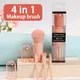 4pcs/set 4 In 1 Makeup Brush Set Portable Telescopic Travel Brush Set Eyeshadow Loose Powder Blush
