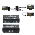 1 PC to 2 Monitor 1 to 2 Split Screen VGA Splitter Video Splitter Duplicator Adapter with USB cable