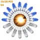 10/20Pcs Mini G4 Halogen Light Bulb JC Type Warm White DC 12V 20W Spotlight For Crystal Chandelier