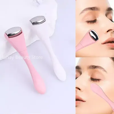 Double Head Stainless Steel Ice Roller Eye Cream Stick Dual-Use Eye Cream Spoon Face Ice Dressing